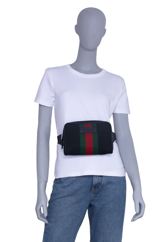 GUCCI FANNY CANVAS BLACK E WEB
