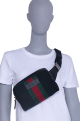 GUCCI FANNY CANVAS BLACK E WEB