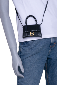 BALENCIAGA HOURGLASS MICRO BLACK