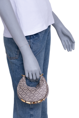 FENDI FENDIGRAPHY NANO TERCIOPELO FF GRIGIO