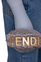 FENDI FENDIGRAPHY NANO TERCIOPELO FF GRIGIO