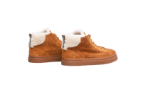 CHLOE SNEAKERS LAUREN SHEARLING HIGH TOP BROWN -  39 BR