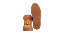 CHLOE SNEAKERS LAUREN SHEARLING HIGH TOP BROWN -  39 BR