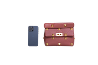 VALENTINO ROMAN ROCKSTUD SMALL COGNAC