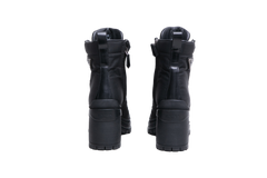 PRADA BOOT RE-NYLON SPAZZOLATO BLACK - 37 1/2 BR