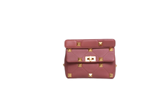 VALENTINO ROMAN ROCKSTUD SMALL COGNAC