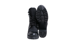 PRADA BOOT RE-NYLON SPAZZOLATO BLACK - 37 1/2 BR