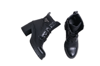 PRADA BOOT RE-NYLON SPAZZOLATO BLACK - 37 1/2 BR