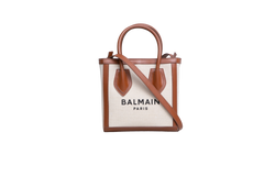 BALMAIN B-ARMY TOTE CANVAS NEUTRAL