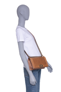 CHANEL SHOULDER BAG BOY MEDIUM 2014 CAMEO