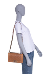 CHANEL SHOULDER BAG BOY MEDIUM 2014 CAMEO
