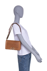 CHANEL SHOULDER BAG BOY MEDIUM 2014 CAMEO