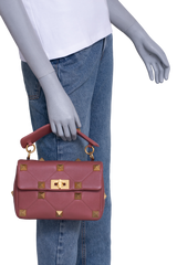 VALENTINO ROMAN ROCKSTUD SMALL COGNAC