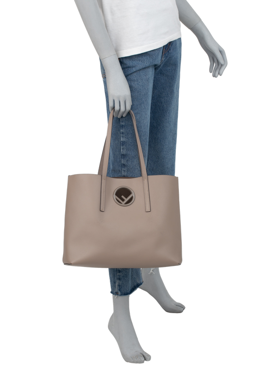 FENDI SHOPPER TOTE F VIENNA TORTORA TAUPE