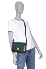 CELINE TRIOMPHE CLASSIQUE OLIVE GOLD HDWR