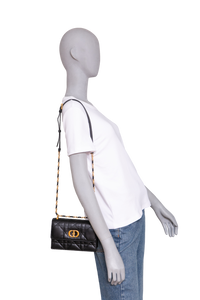 DIOR MISS CARO CANNAGE LAMBSKIN BLACK