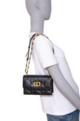 DIOR MISS CARO CANNAGE LAMBSKIN BLACK