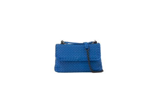 BOTTEGA OLYMPIA INTRECCIATO ROYAL BLUE