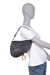 DIOR SADDLE MEDIUM GRAINED CALFSKIN BLACK