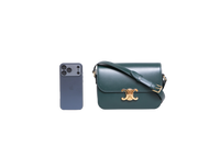 CELINE TRIOMPHE CLASSIQUE OLIVE GOLD HDWR