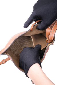 LOEWE GATE BUCKET TAN & RAFFIA