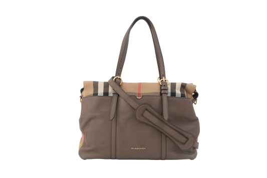 BURBERRY MASON HOUSE CHECK DIAPER MOCHA