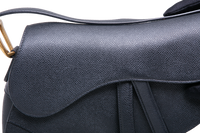 DIOR SADDLE MEDIUM GRAINED CALFSKIN BLACK