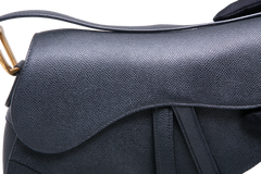 DIOR SADDLE MEDIUM GRAINED CALFSKIN BLACK