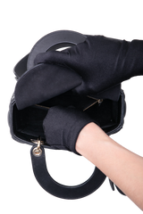 DIOR MINI LADY DIOR CANNAGE BLACK