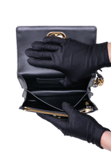 DIOR MISS CARO CANNAGE LAMBSKIN BLACK