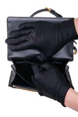 DIOR MISS CARO CANNAGE LAMBSKIN BLACK