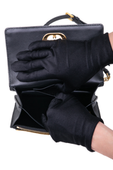 DIOR MISS CARO CANNAGE LAMBSKIN BLACK