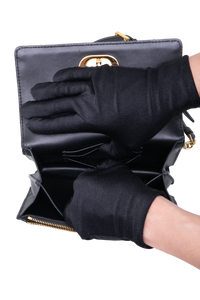 DIOR MISS CARO CANNAGE LAMBSKIN BLACK