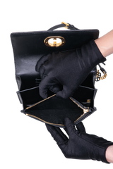 DIOR MISS CARO CANNAGE LAMBSKIN BLACK