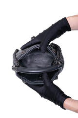 VALENTINO MINI ROMAN STUD ALL BLACK