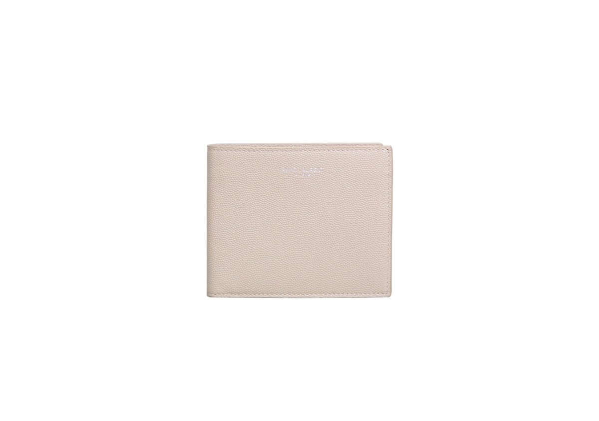 YSL PARIS EAST/WEST WALLET GRAIN DE POUDRE SEA SALT