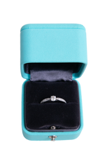 TIFFANY & CO. PLATINUM DIAMOND SETTING ENGAGEMENT RING-0.27 CARAT-PROVENANCE RUSSIA - CLARITY GRADE - VVS1
