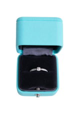 TIFFANY & CO. PLATINUM DIAMOND SETTING ENGAGEMENT RING-0.27 CARAT-PROVENANCE RUSSIA - CLARITY GRADE - VVS1