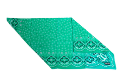 MIU MIU FOULARD IN TESSUTO BANDANA VERDE