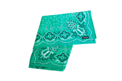 MIU MIU FOULARD IN TESSUTO BANDANA VERDE
