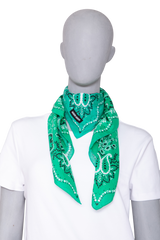 MIU MIU FOULARD IN TESSUTO BANDANA VERDE
