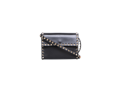 VALENTINO ROCKSTUD MINI BLACK STUDDED GOLD
