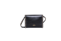 VALENTINO ROCKSTUD MINI BLACK STUDDED GOLD