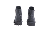GUCCI BOOT COMBAT GG EMBOSSED BLACK - 38 1/2 BR