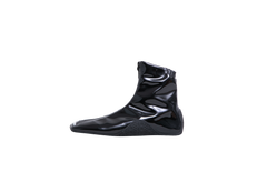 ALAIA BOOT ANKLE ZÍP-FRONT PATENT BLACK - 36 BR