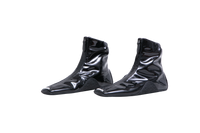 ALAIA BOOT ANKLE ZÍP-FRONT PATENT BLACK - 36 BR
