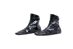 ALAIA BOOT ANKLE ZÍP-FRONT PATENT BLACK - 36 BR