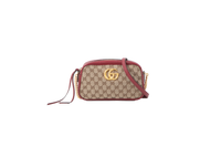 GUCCI GG MARMONT CAMERA BAG CANVAS RED