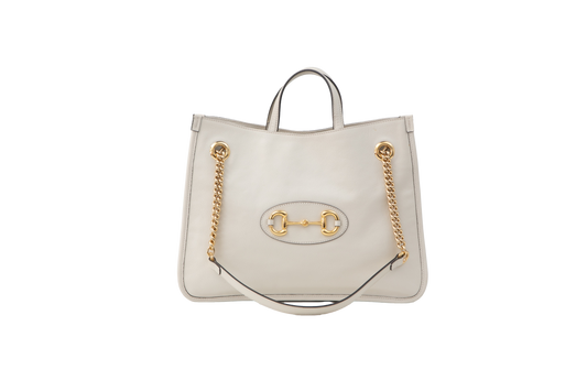 GUCCI TOTE HORSEBIT OFF WHITE