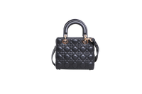 DIOR MINI LADY DIOR CANNAGE BLACK